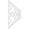 Ekena Millwork Set of Four Panels for 94 1/2"W x 24 1/4"H Fowler Fretwork Wainscot Wall Paneling WPKP12X01X47FLR - alternate 4